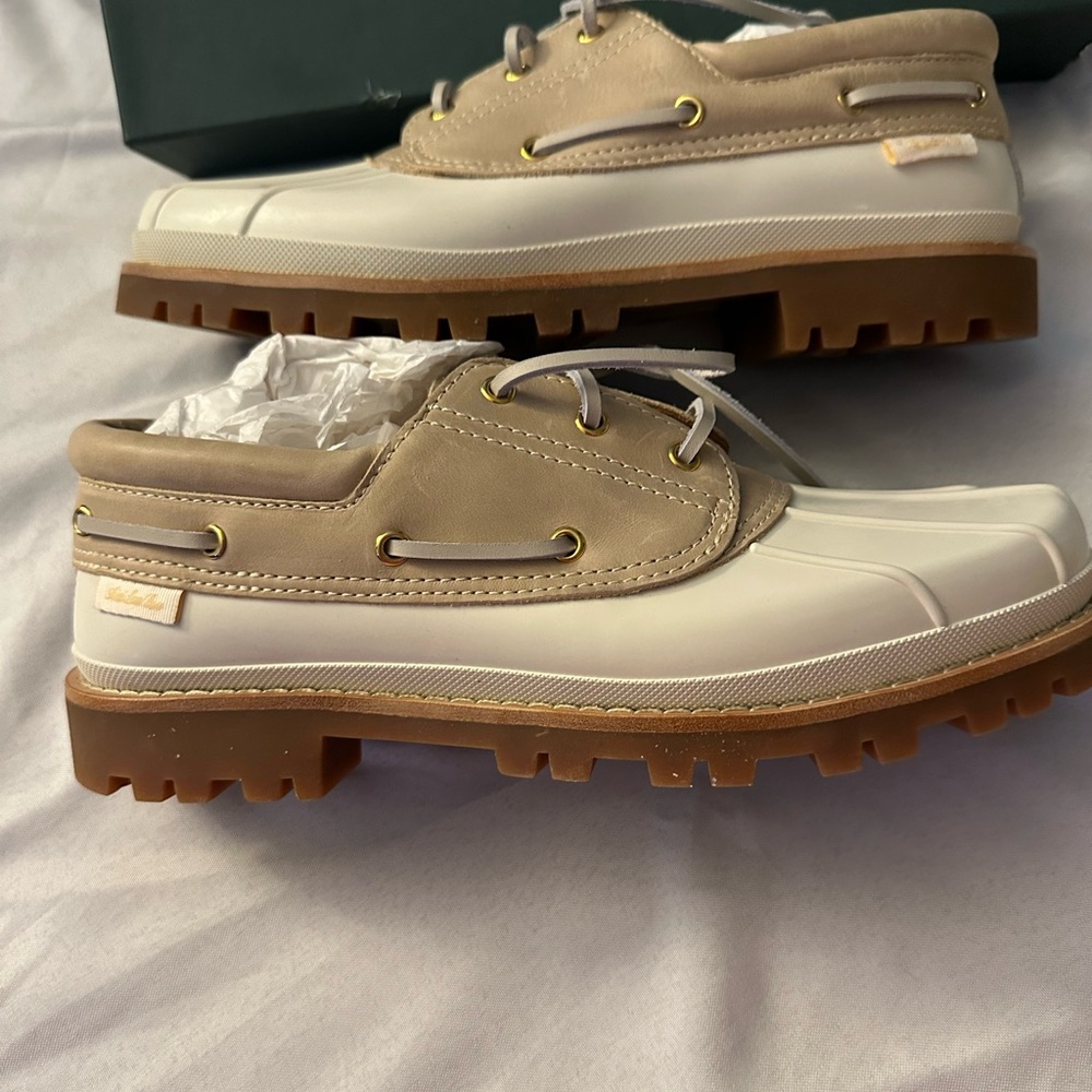 Aime Leon Dore Papia Duck Boot cream/tan size 11 NEW box slightly damaged - Picture 4 of 7
